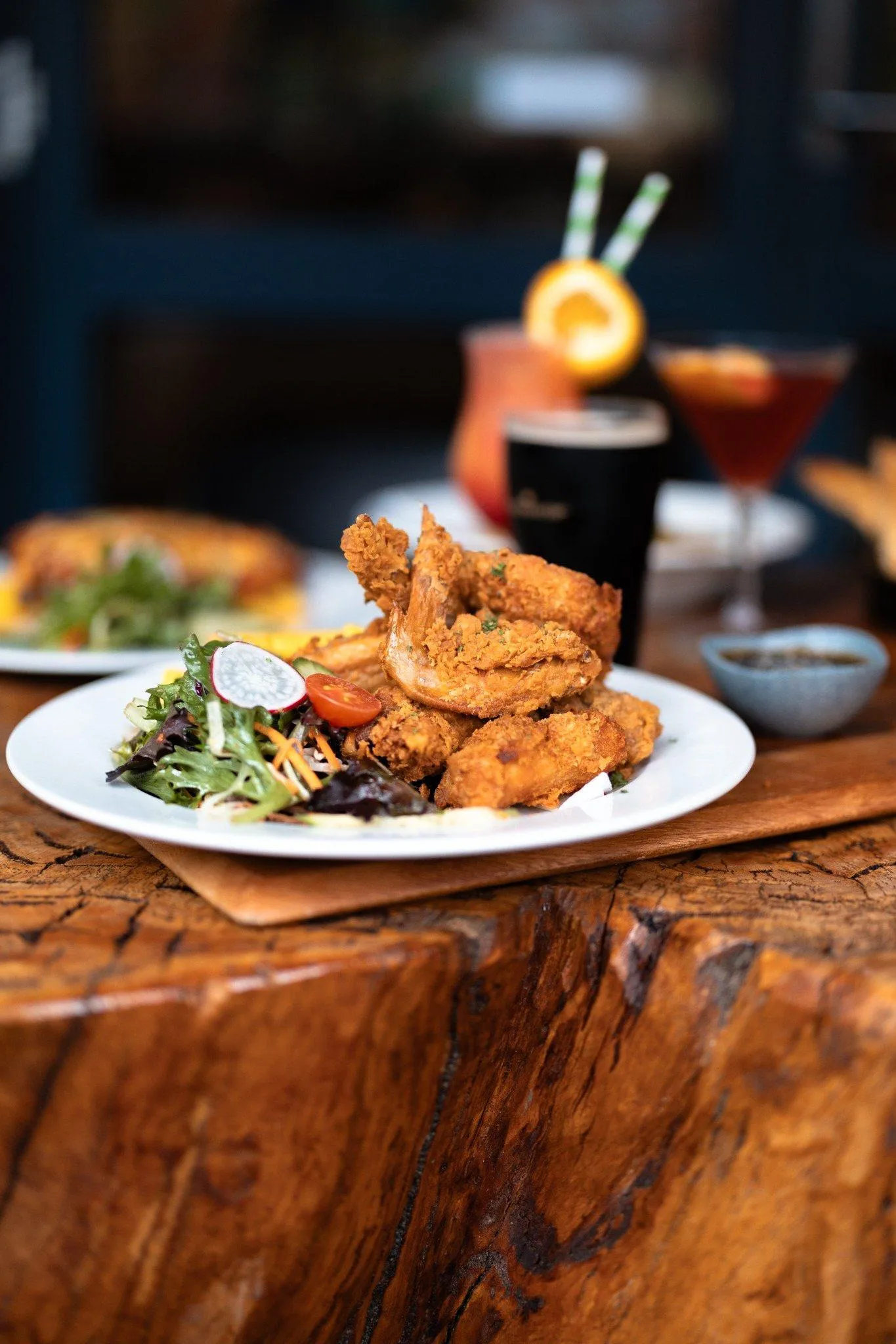 Fried chicken at The Duck Inn