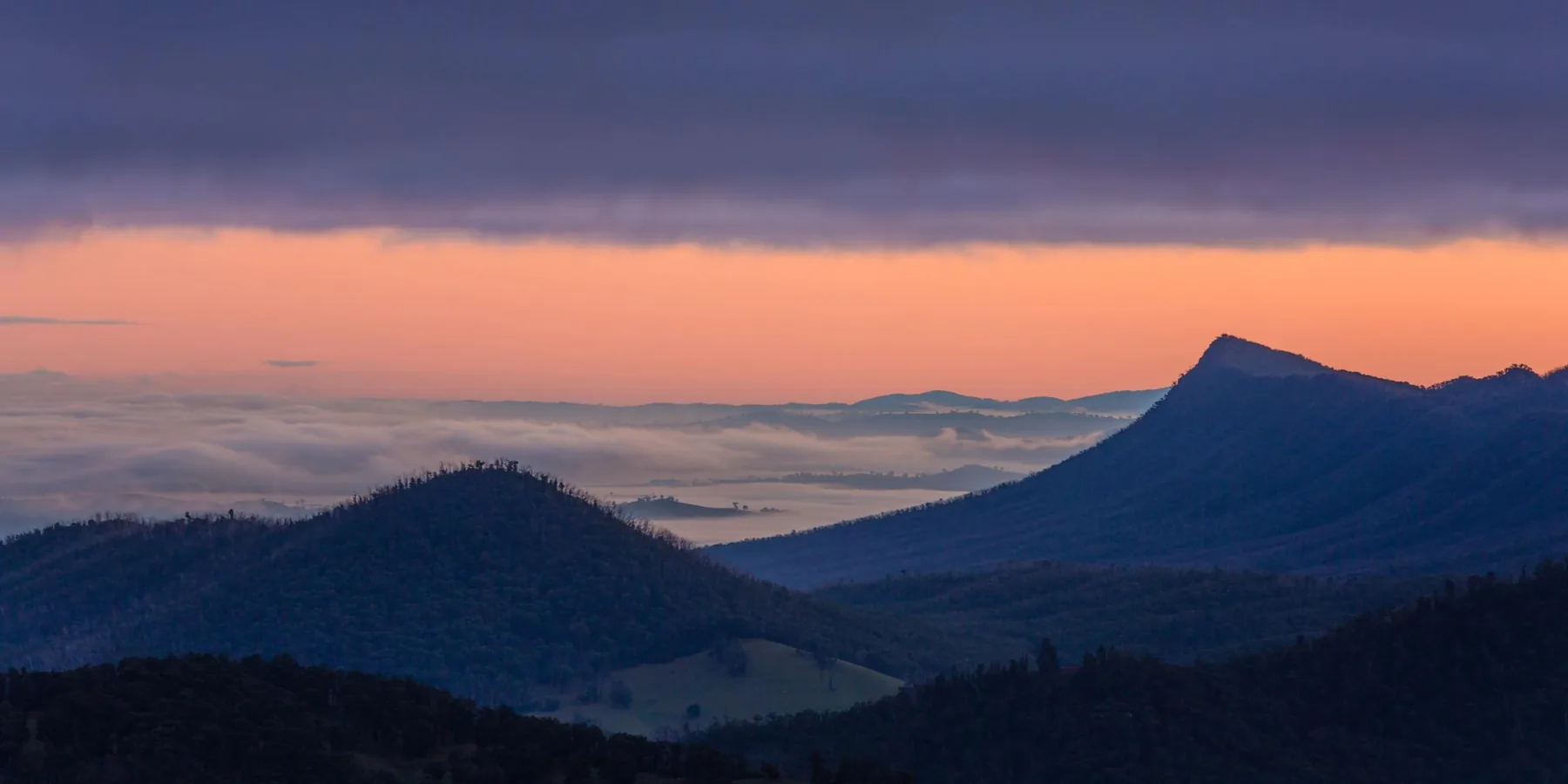 Sunset colours from the Keppel Lookout viewing platform
