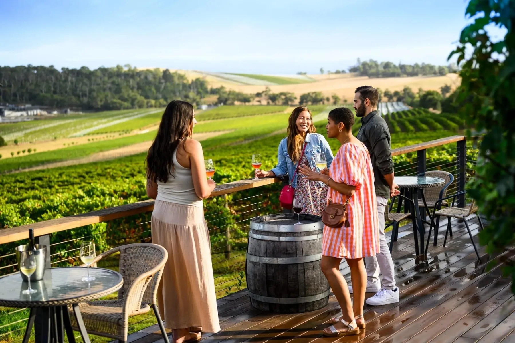 Restaurant dining with Yarra Valley views